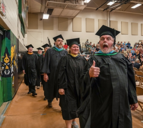 man is happy to be graduating
