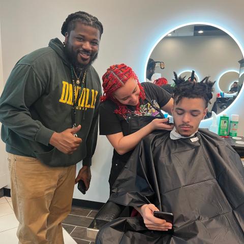 Instructor Terry Gouard and Student